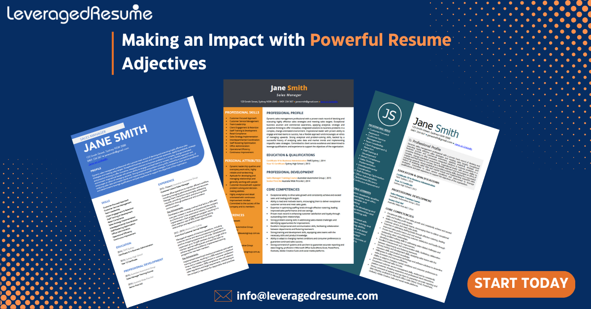 Making an Impact with Powerful Resume Adjectives